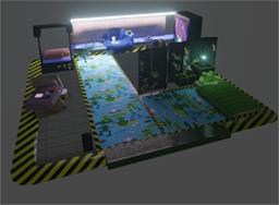 A Nicely modeled room in a void. Very Fun!